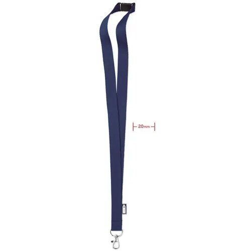 Rpet lanyard Lany rpet Blauw