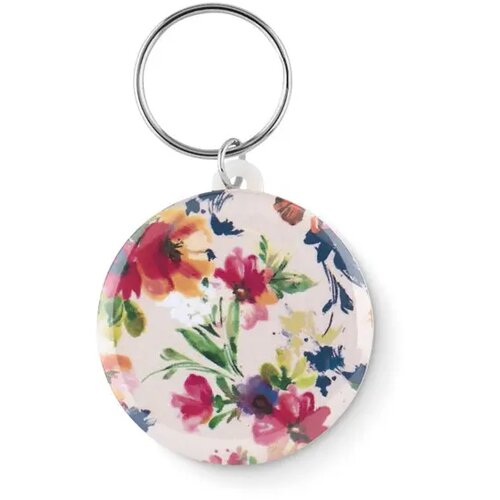 Sleutelhanger, metaal Pin key wit