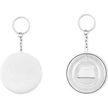 Sleutelhanger opener Pin flask mat zilver Sleutelhanger opener Pin flask mat zilver