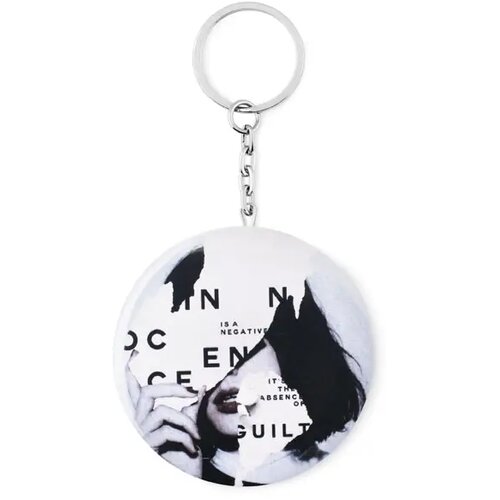 Sleutelhanger opener Pin flask mat zilver