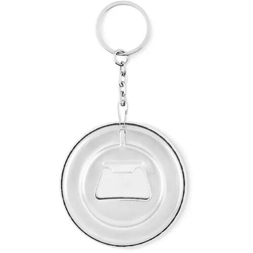 Sleutelhanger opener Pin flask mat zilver
