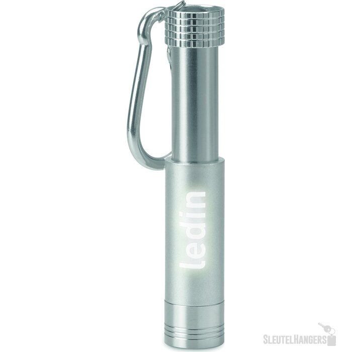 Aluminium/abs led zaklampje Pop light zilver