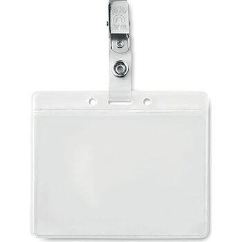 Badge holder pvc Clipbadge transparant