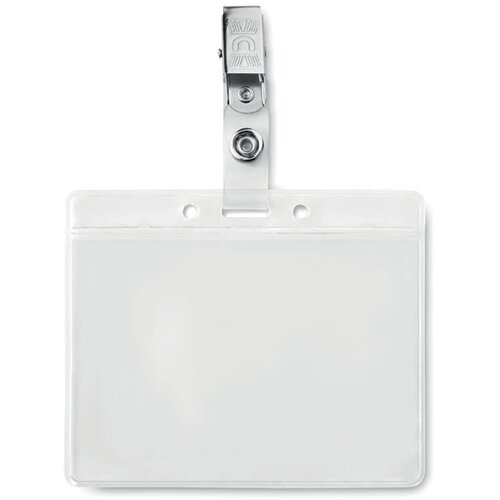 Badge holder pvc Clipbadge transparant