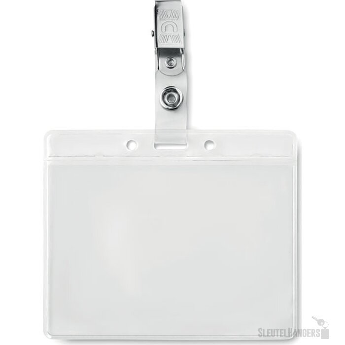 Badge holder pvc Clipbadge transparant