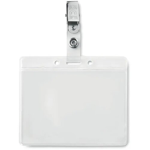 Badge holder pvc Clipbadge transparant