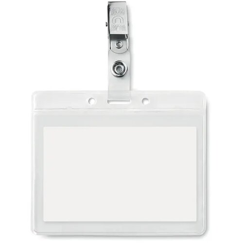 Badge holder pvc Clipbadge transparant
