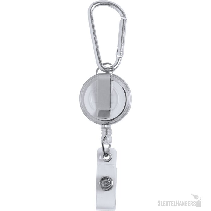 Pashouder Met Karabijnhaak Wit