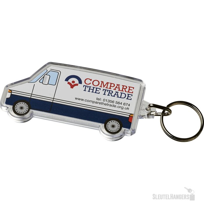 busvormige Combo sleutelhanger Transparant