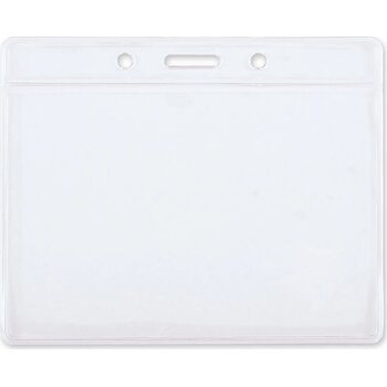 Badgehouder horizontaal transparant
