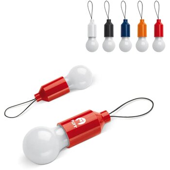 Sleutelhanger gloeilampje Rood