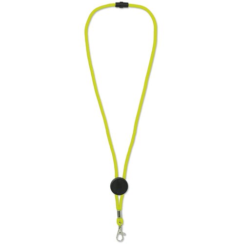 Paracord keycord Geel