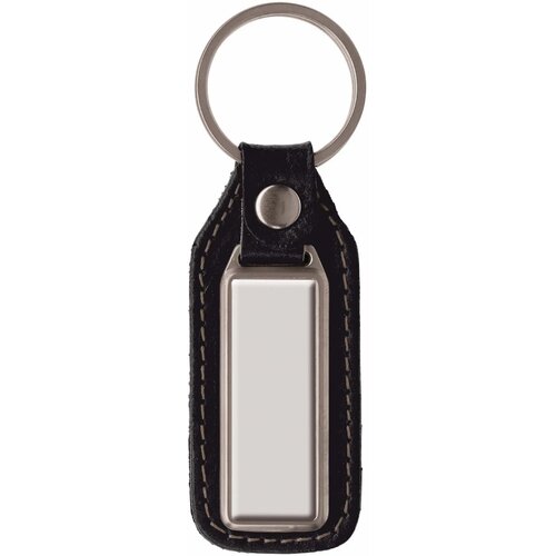 Sleutelhanger leer zwart