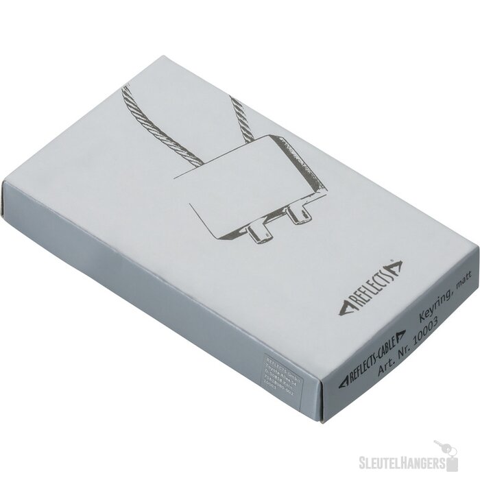 Cable Sleutelhanger mat zilver