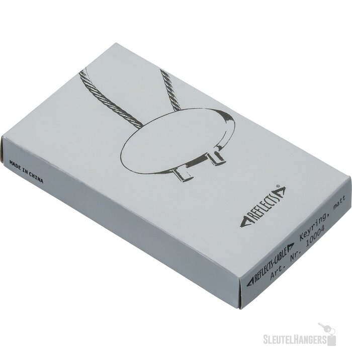 Cable sleutelhanger mat zilver