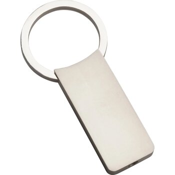 Sleutelhanger Classic Large in de kleur zilver