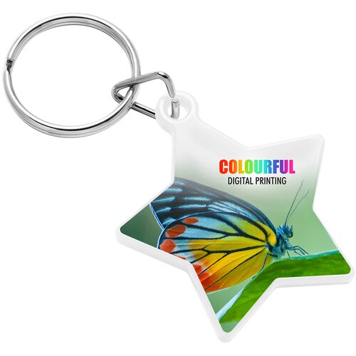 Sleutelhanger ster rood