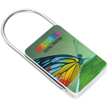 Sleutelhanger met beugel blauw Sleutelhanger met beugel blauw