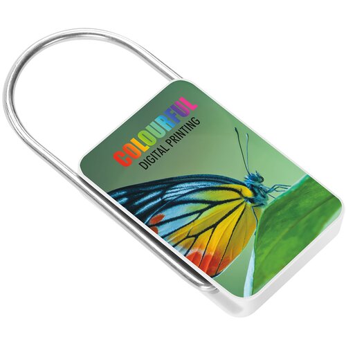 Sleutelhanger met beugel blauw