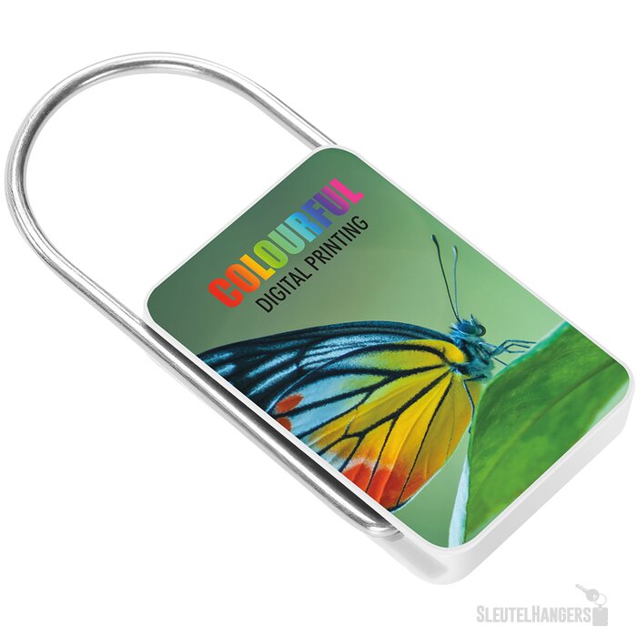 Sleutelhanger met beugel blauw