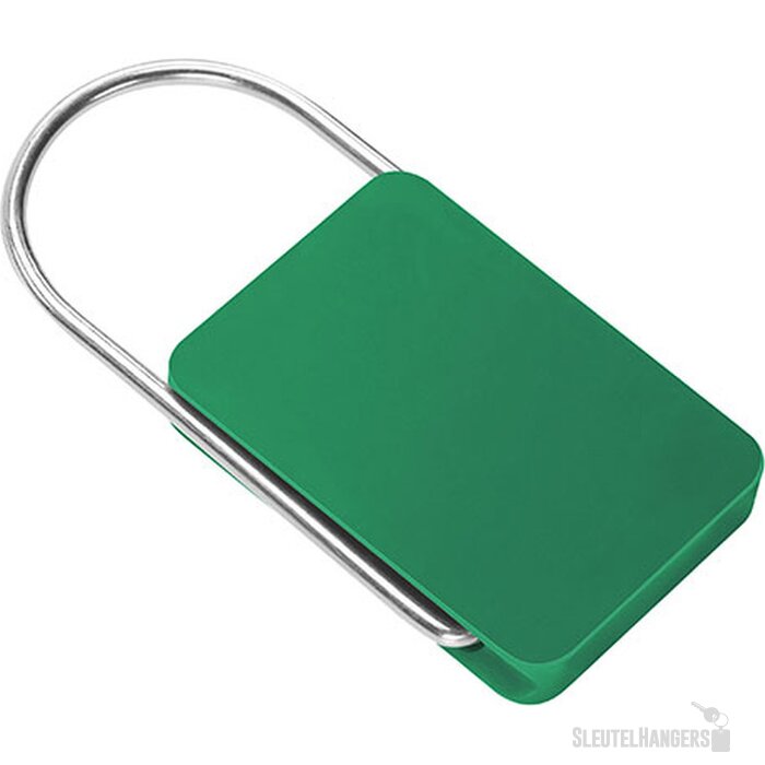 Sleutelhanger met beugel groen