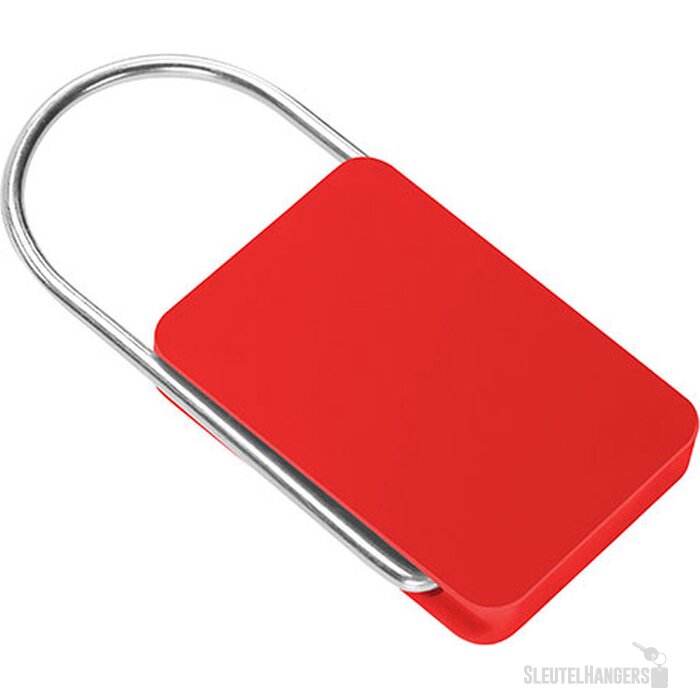 Sleutelhanger met beugel rood