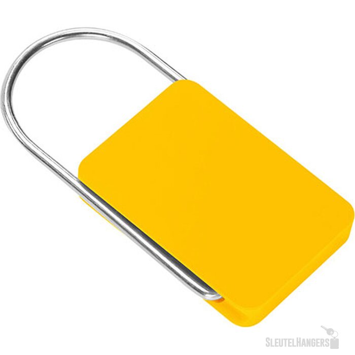 Sleutelhanger met beugel geel
