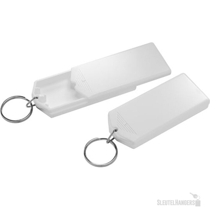 Sleutelhanger safebox wit