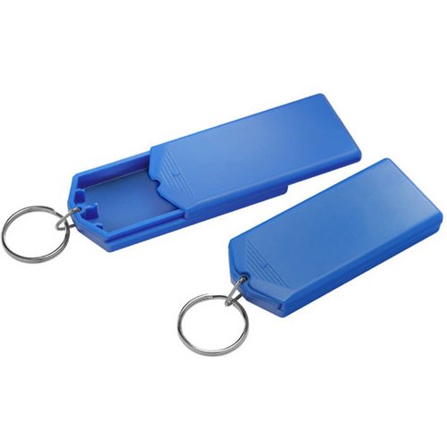 Sleutelhanger safebox blauw