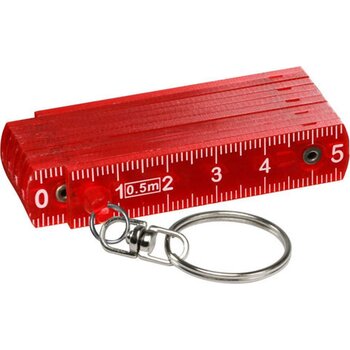 Sleutelhanger duimstok mini rood