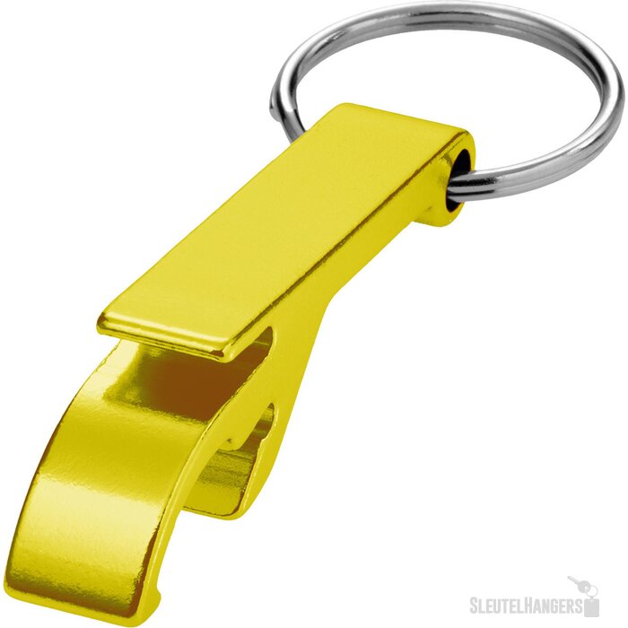 Sleutelhanger met fles- en blikopener Goud