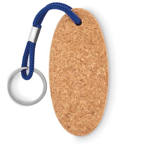 Drijvende sleutelhanger van kurk Kobaltblauw