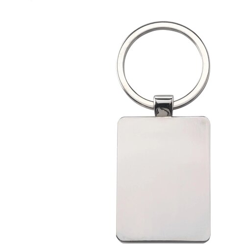 Rechthoekige Sleutelhanger Met Houten Inlay