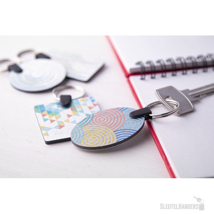 Aluudy B Sleutelhanger Zilver