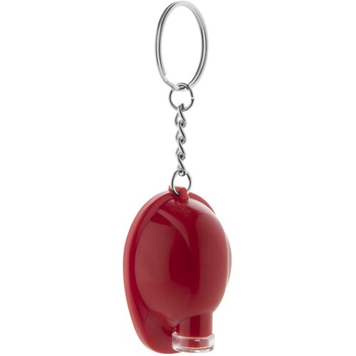 Sleutelhanger veiligheidshelm met lampje Rood