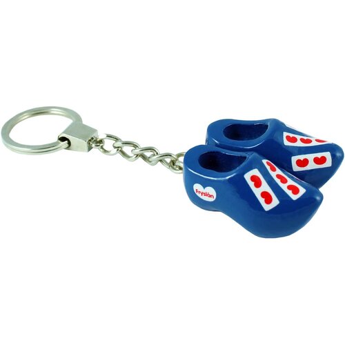 Sleutelhanger met 2 klompjes Tulpen Blauw