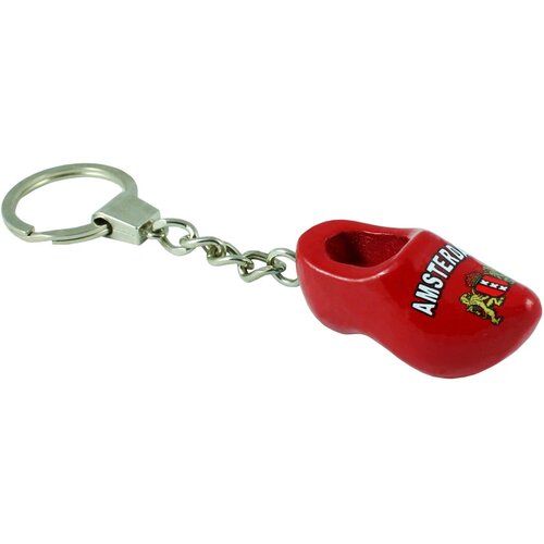 Sleutelhanger met 1 klompje Tulpen Rood