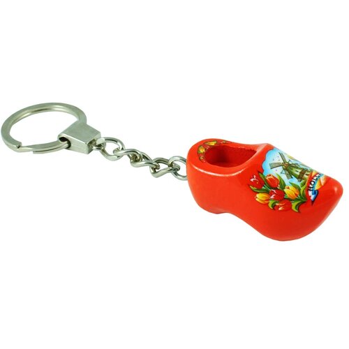 Sleutelhanger met 1 klompje Tulpen Oranje