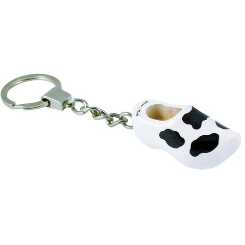 Sleutelhanger met 1 klompje Tulpen Wit