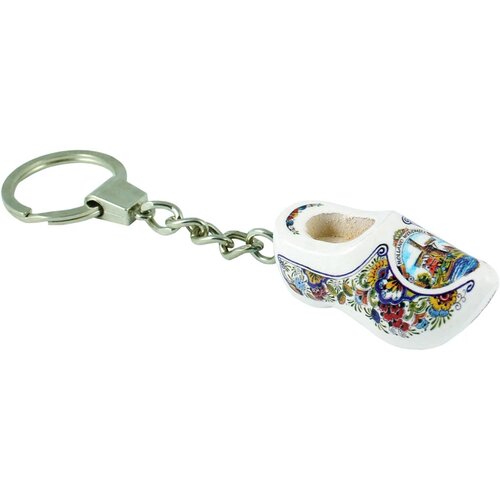 Sleutelhanger met 1 klompje Tulpen Blauw