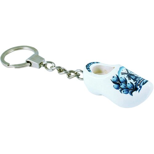 Sleutelhanger met 1 klompje Tulpen Blauw