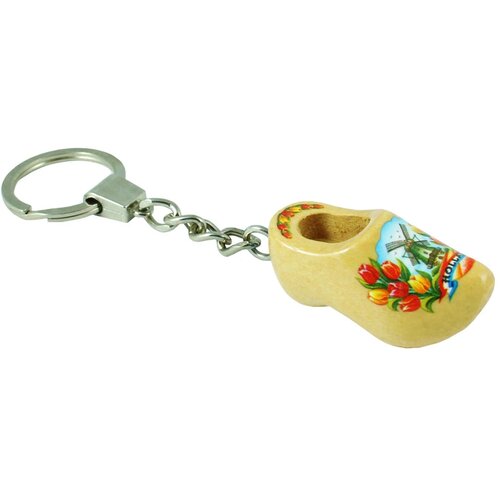 Sleutelhanger met 1 klompje Tulpen Blauw