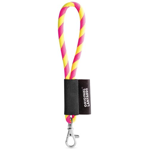 Lanyard Tube Korte Keycord Geel