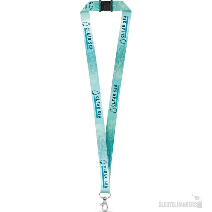 Dover Rpet Sublimatie Lanyard Wit