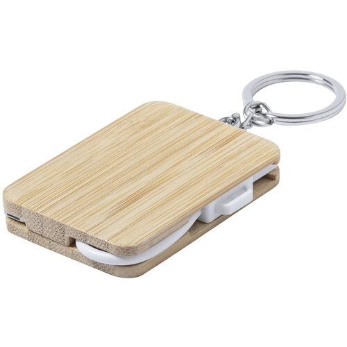 Rusell Sleutelhanger Usb-Oplaadkabel Wit