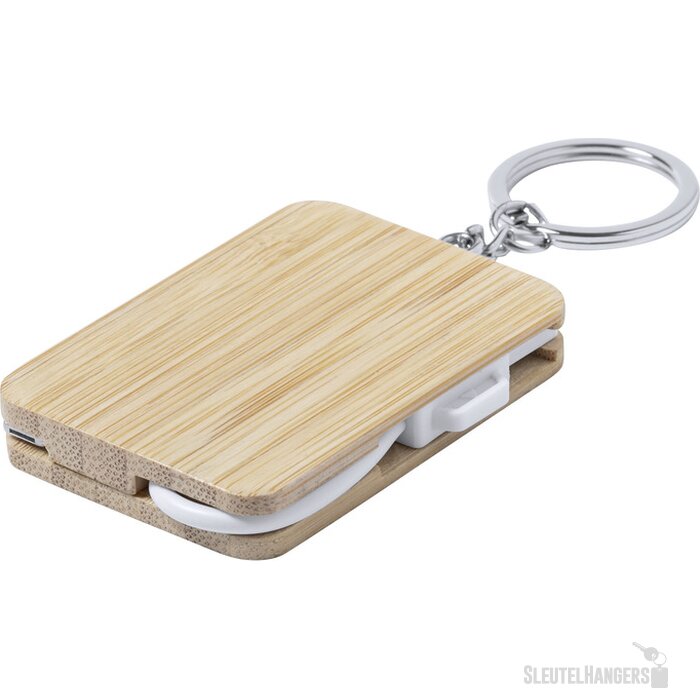 Rusell Sleutelhanger Usb-Oplaadkabel Wit