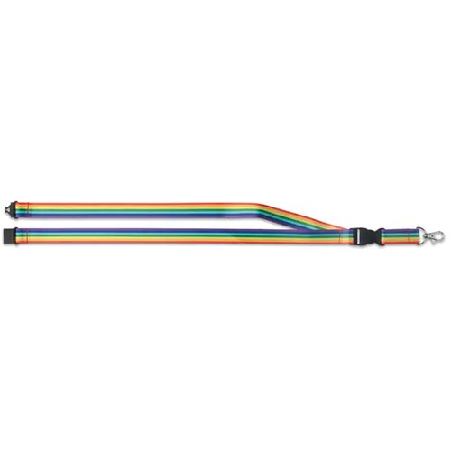 RPET Sleutelkoord Regenboog Veelkleurig