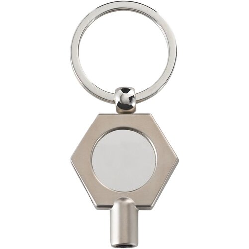 Ontluchtingssleutelhanger met winkelwagenmuntje