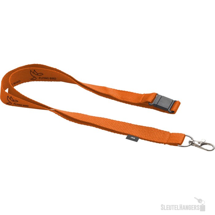 Rpet Lanyard Safety Keycord Oranje