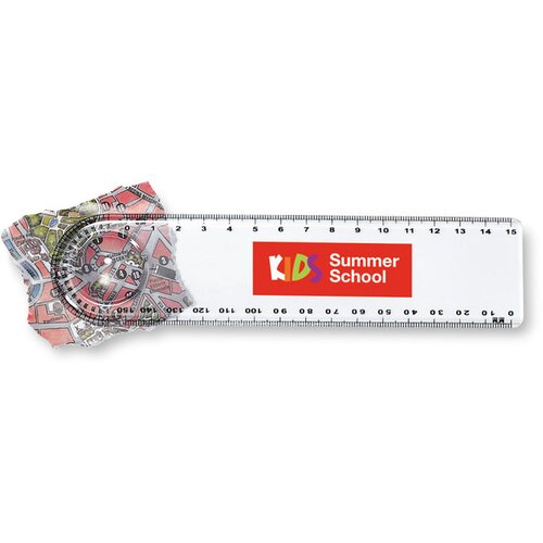 Liniaal met loep (15 cm) Transparant